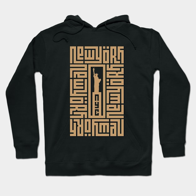 New York Statue Liberty Hoodie by Mako Design 